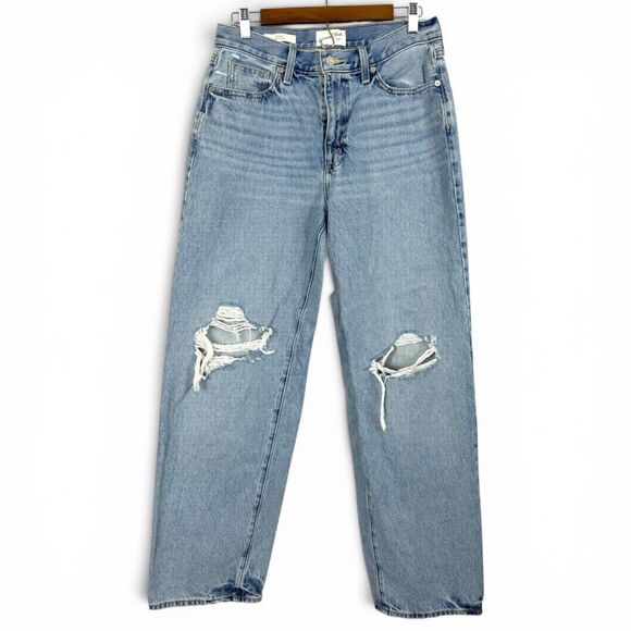 Universal Thread Denim - 90s baggy de los 90 distressed light wash denim vintage inspired jeans 6 ripped
